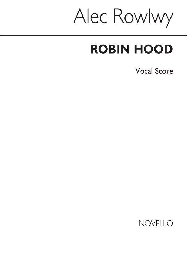 Robin Hood Vocal Score