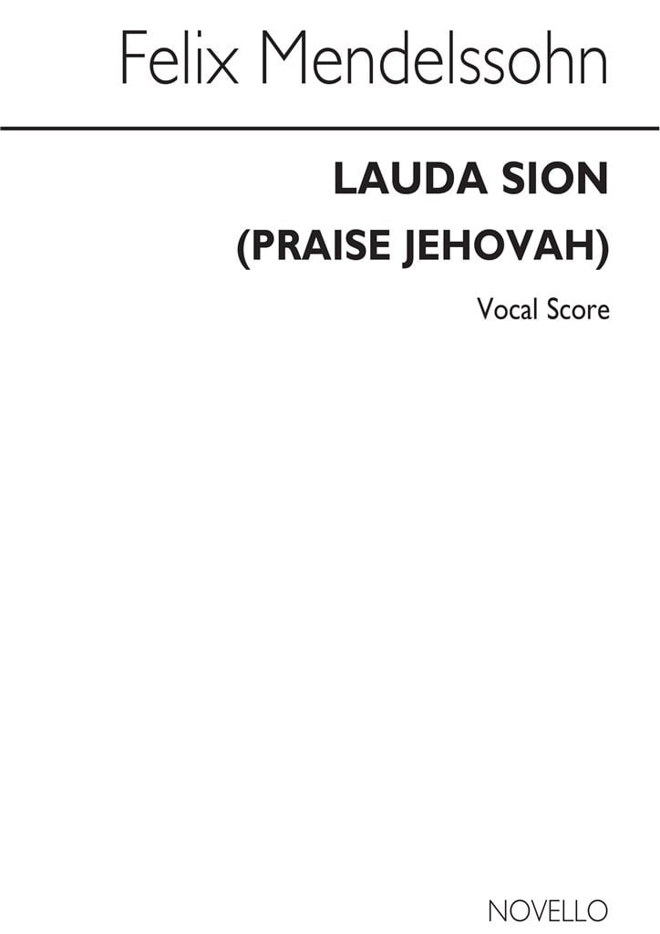 Lauda Sion Vocal Score