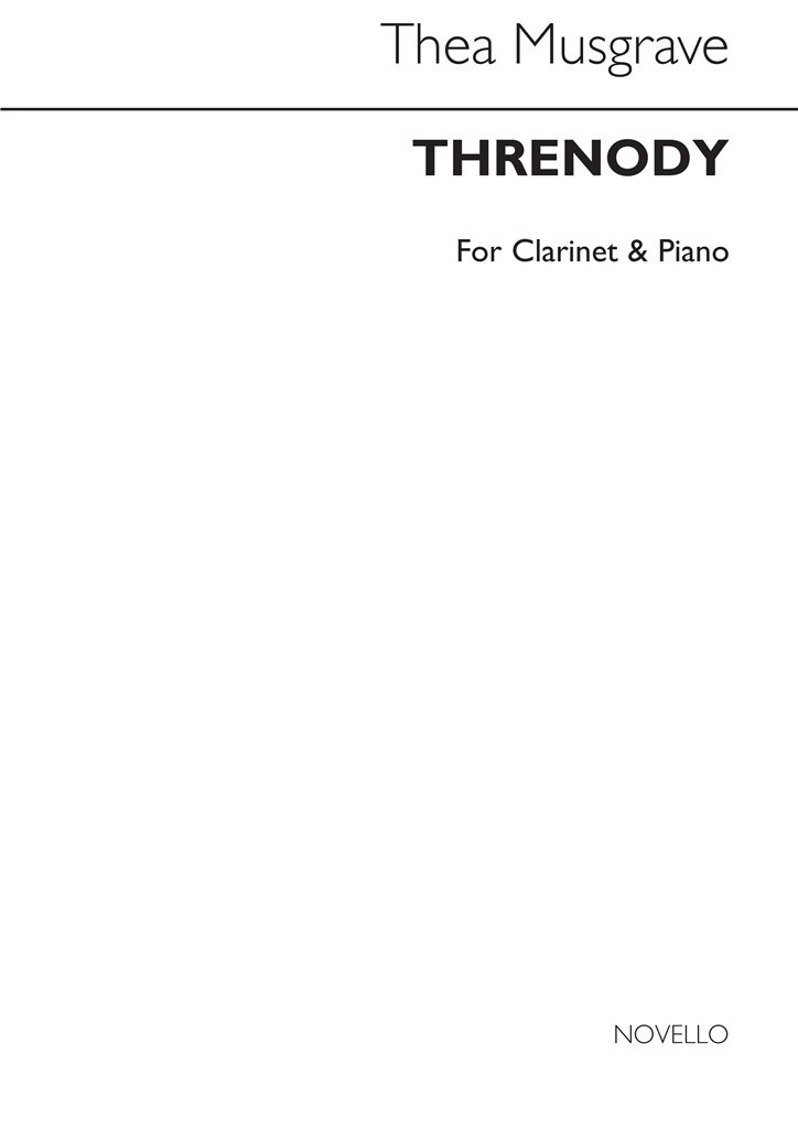 Threnody For Clarinet And Piano