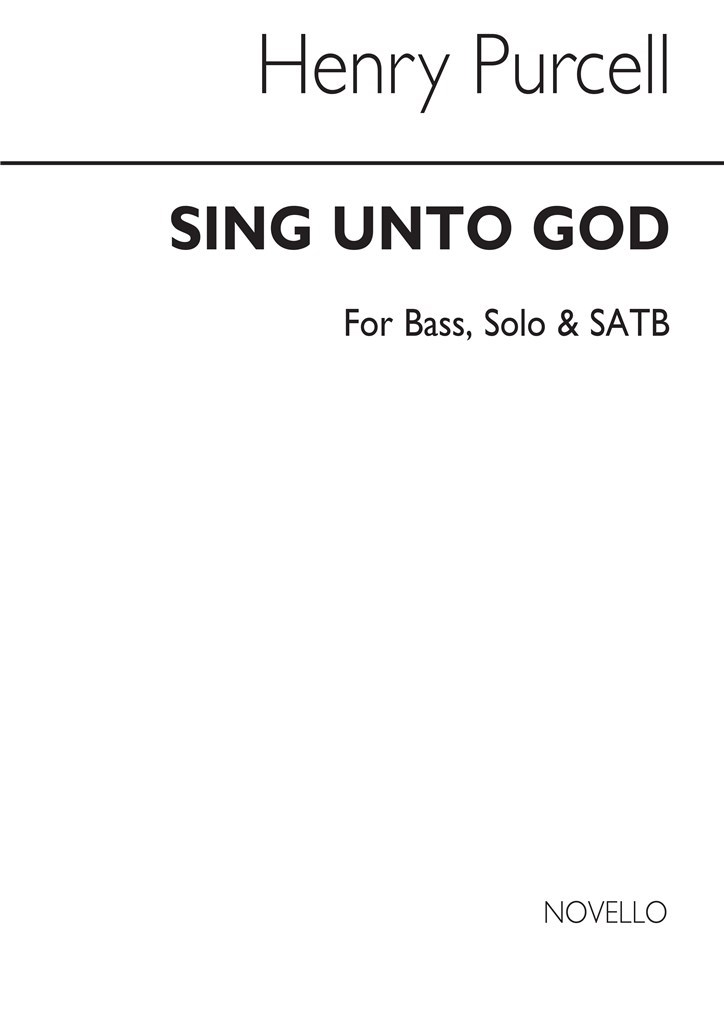 H Sing Unto God Bass Solo/ Satb Chorus