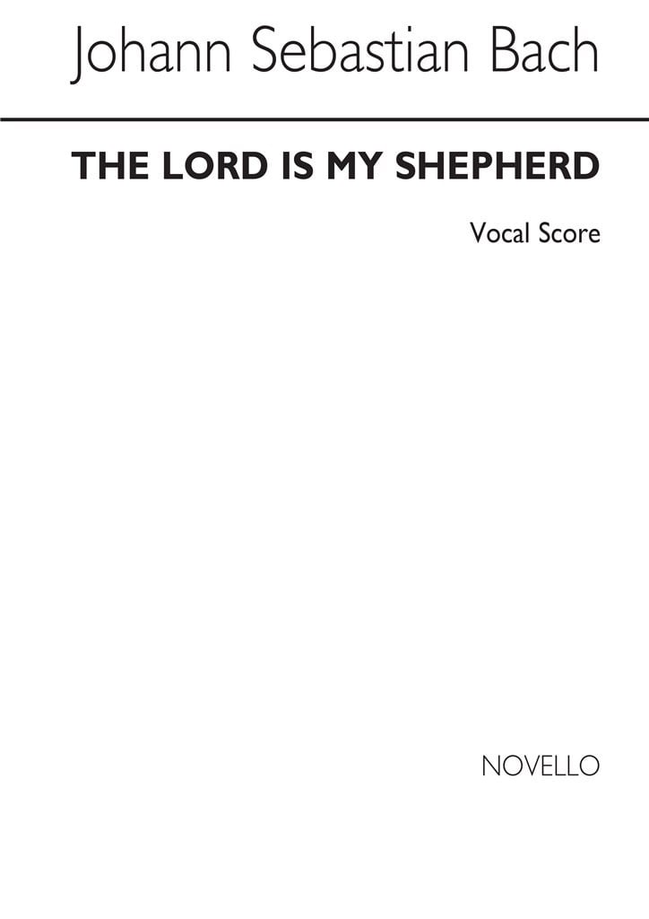 Js The Lord Is My Shepherd (English) Cantata 112