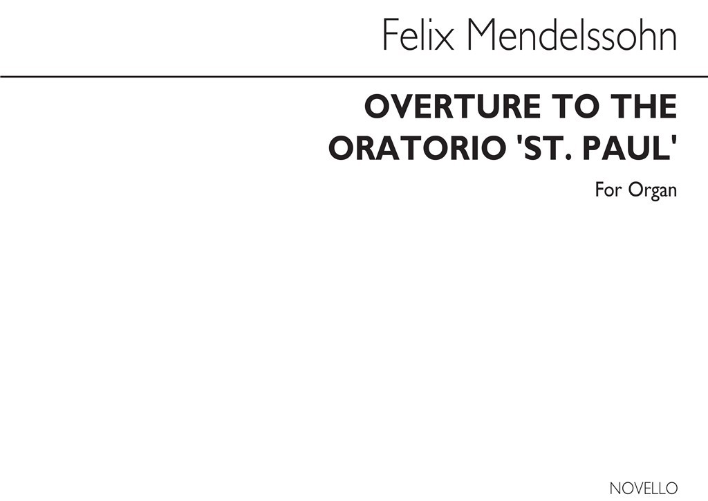 Overture To The Oratorio St Pauls For