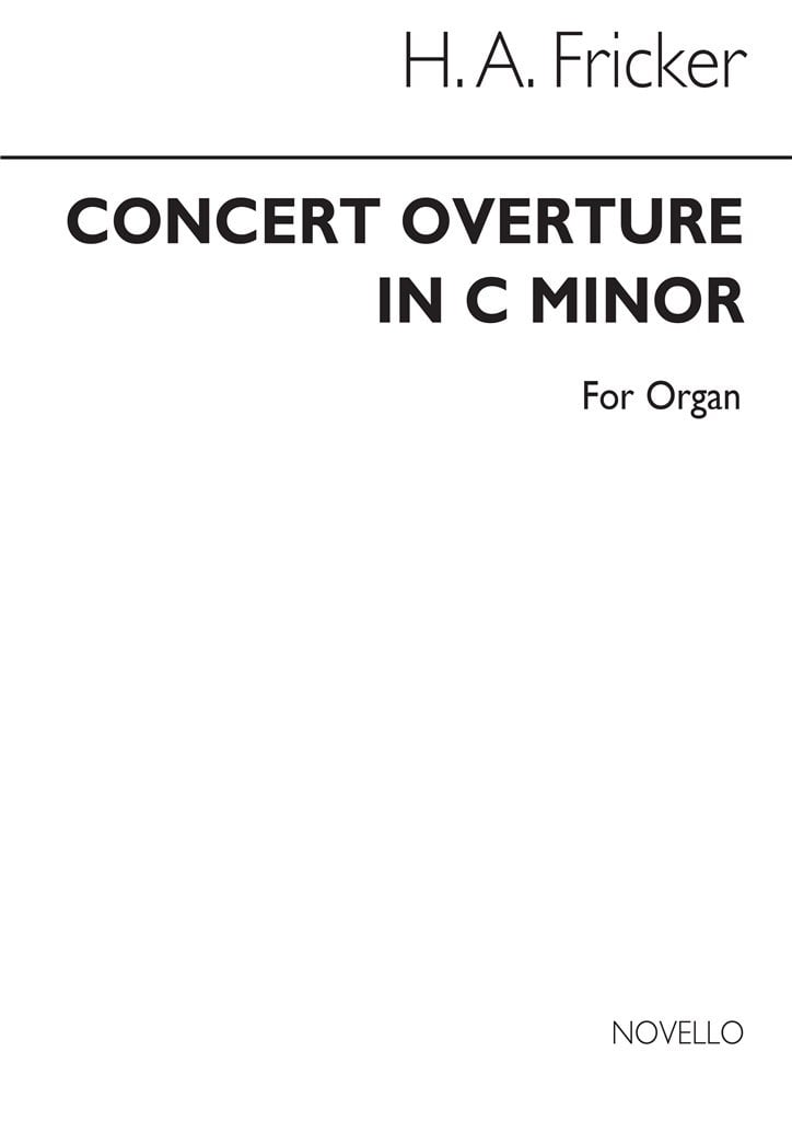 Concert Overture In C Minor For