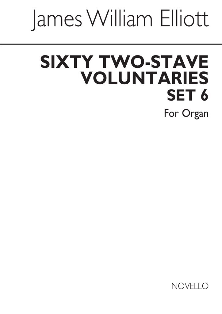 Sixty 2-Stave Voluntaries For Harmonium Set 6