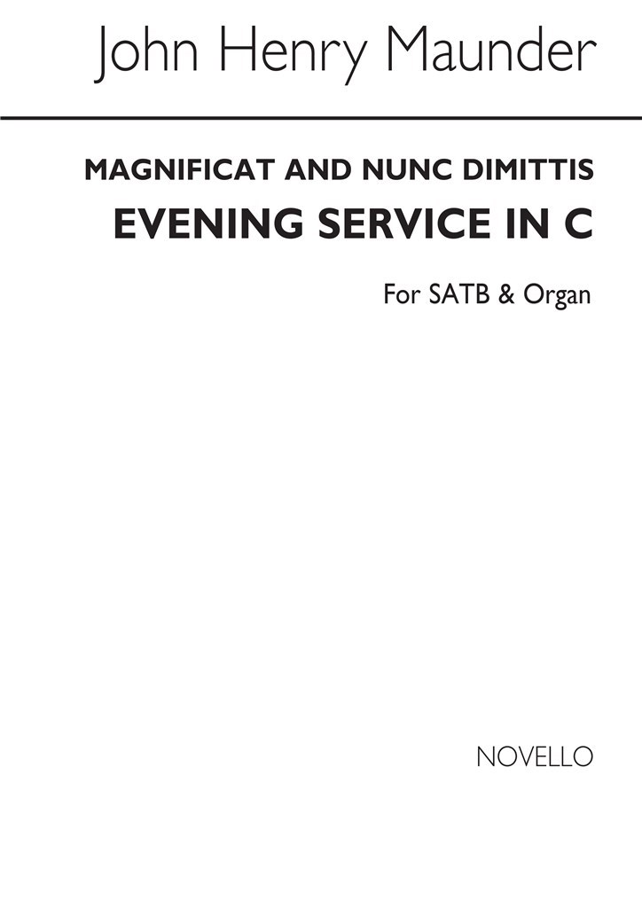 J Magnificat And Nunc Dimittis In C Satb And