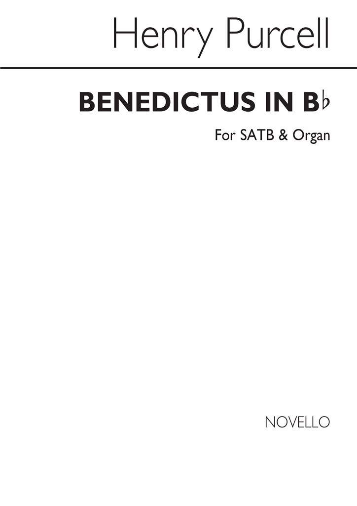 H Benedictus In B Flat Satb And Organ
