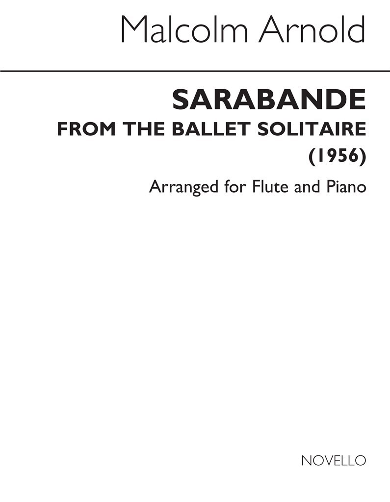 Sarabande For Flute And Piano (Solitaire)