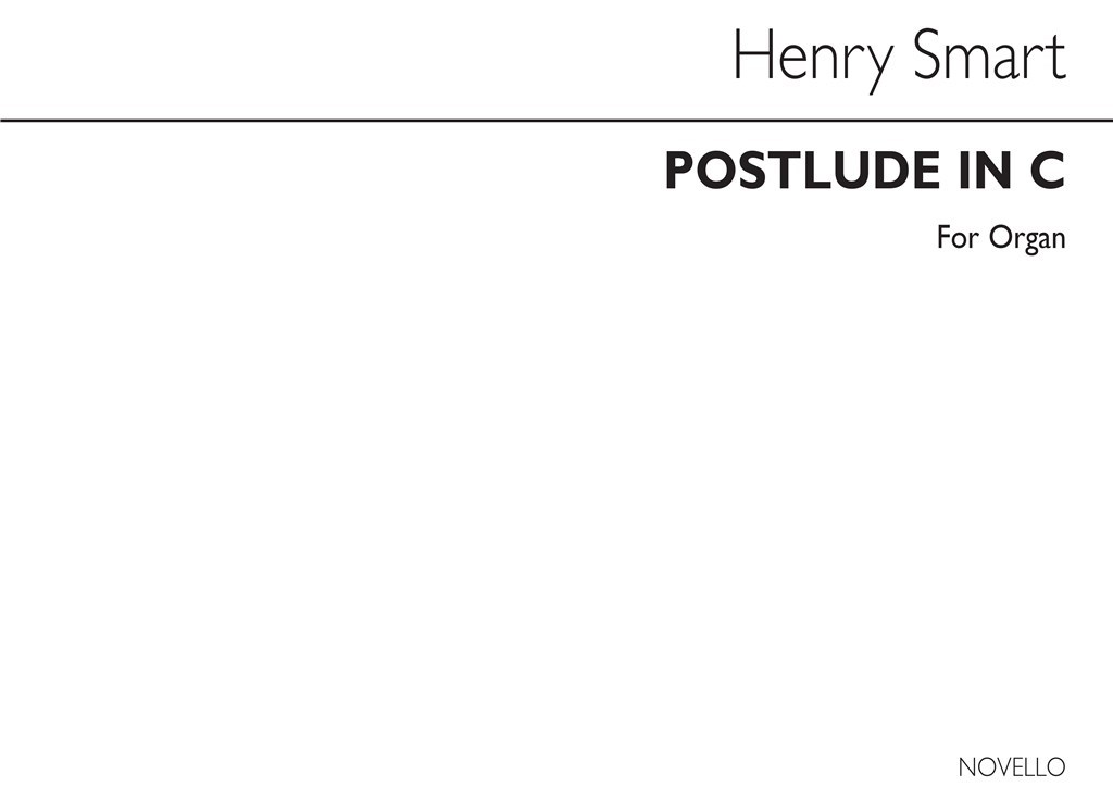 Smart, H Postlude In C Organ
