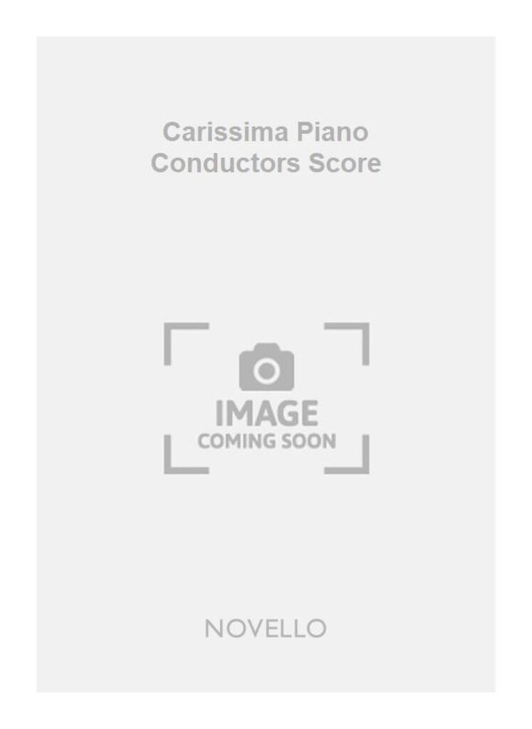 Elgar Carissima Piano Conductors Score