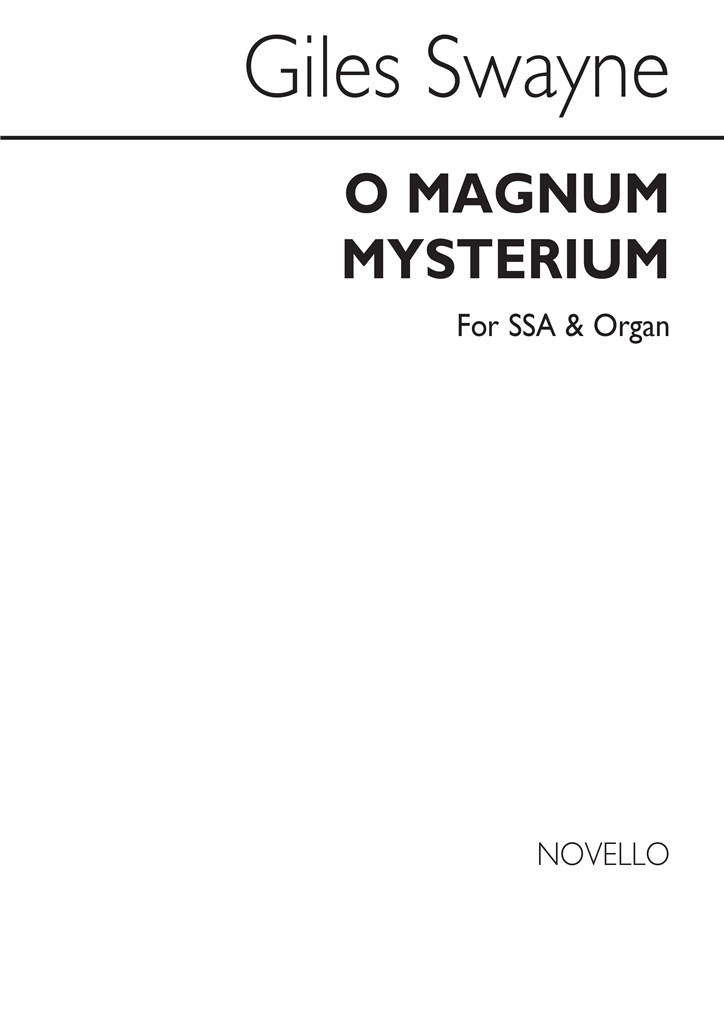 O Magnum Mysterium (SSA/Organ)