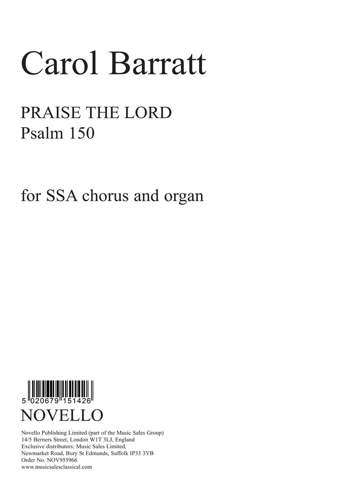 Praise The Lord (SSA/Organ)
