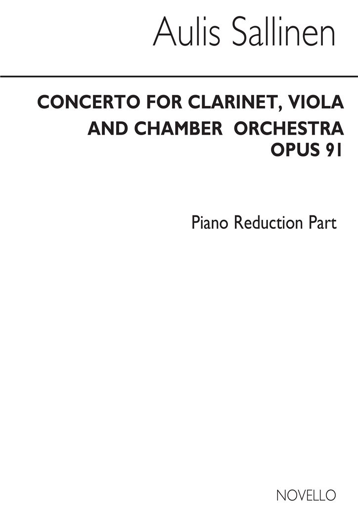 Concerto For Clarinet Viola And Chamber Orchestra