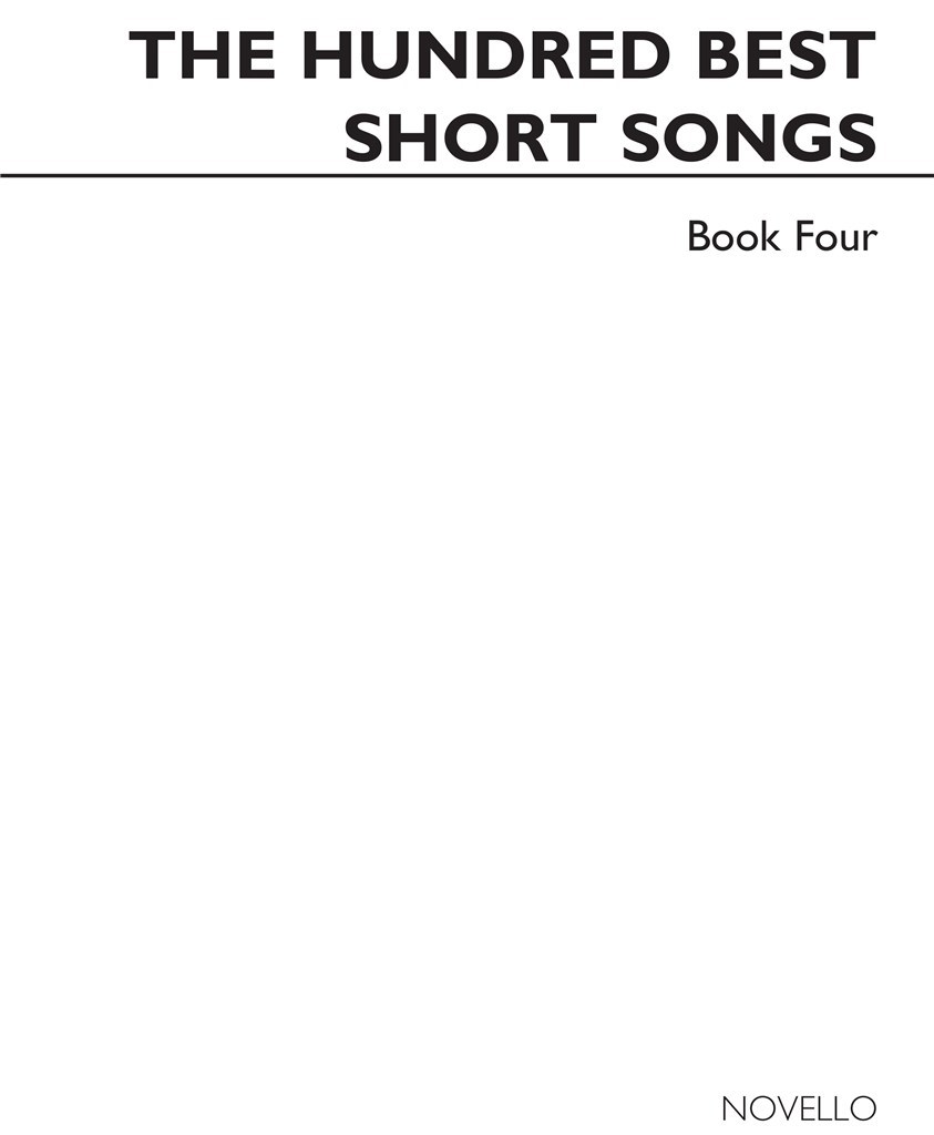 The Hundred Best Short Songs - Book Four