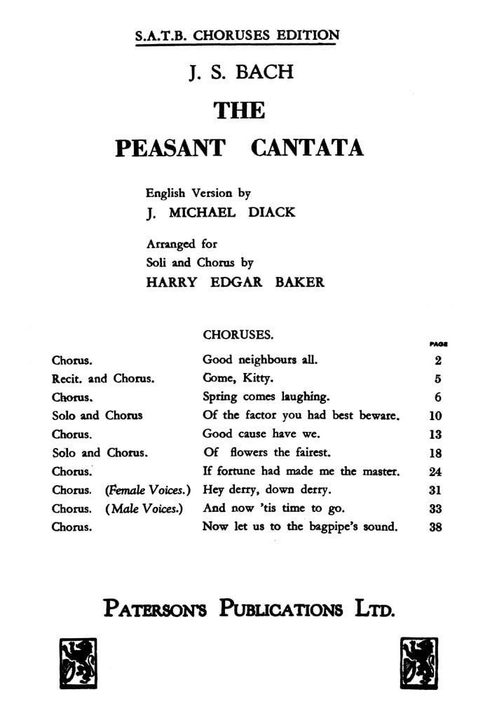 The Peasant Cantata