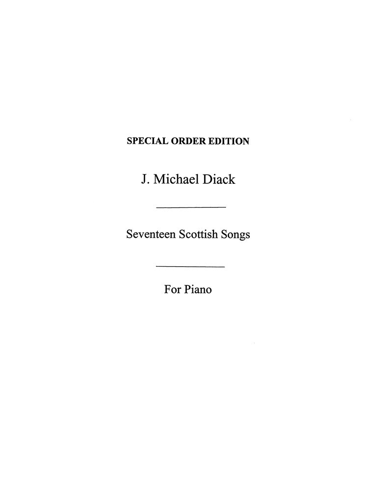 Seventeen Scottish Songs