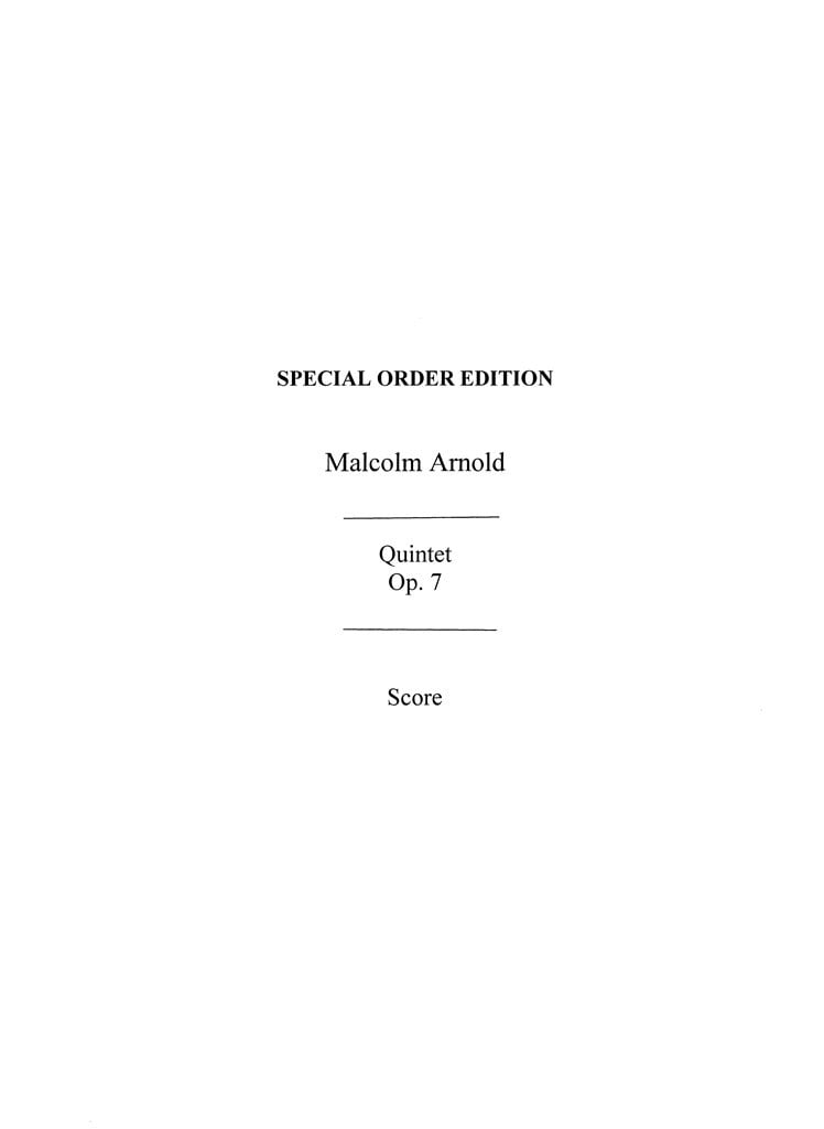 Quintet Op.7