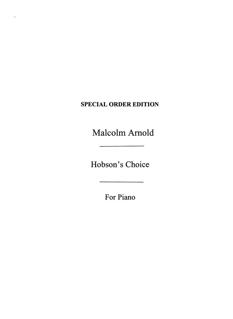 Hobson's Choice