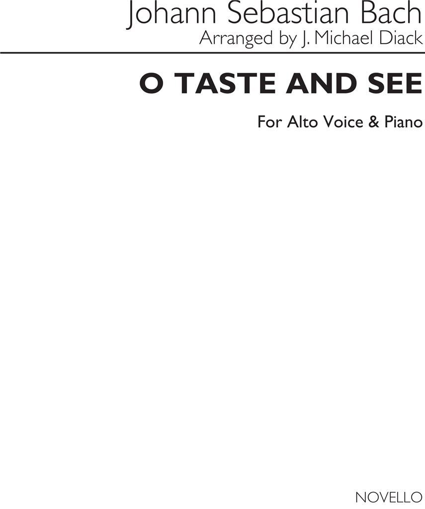 O Taste and See