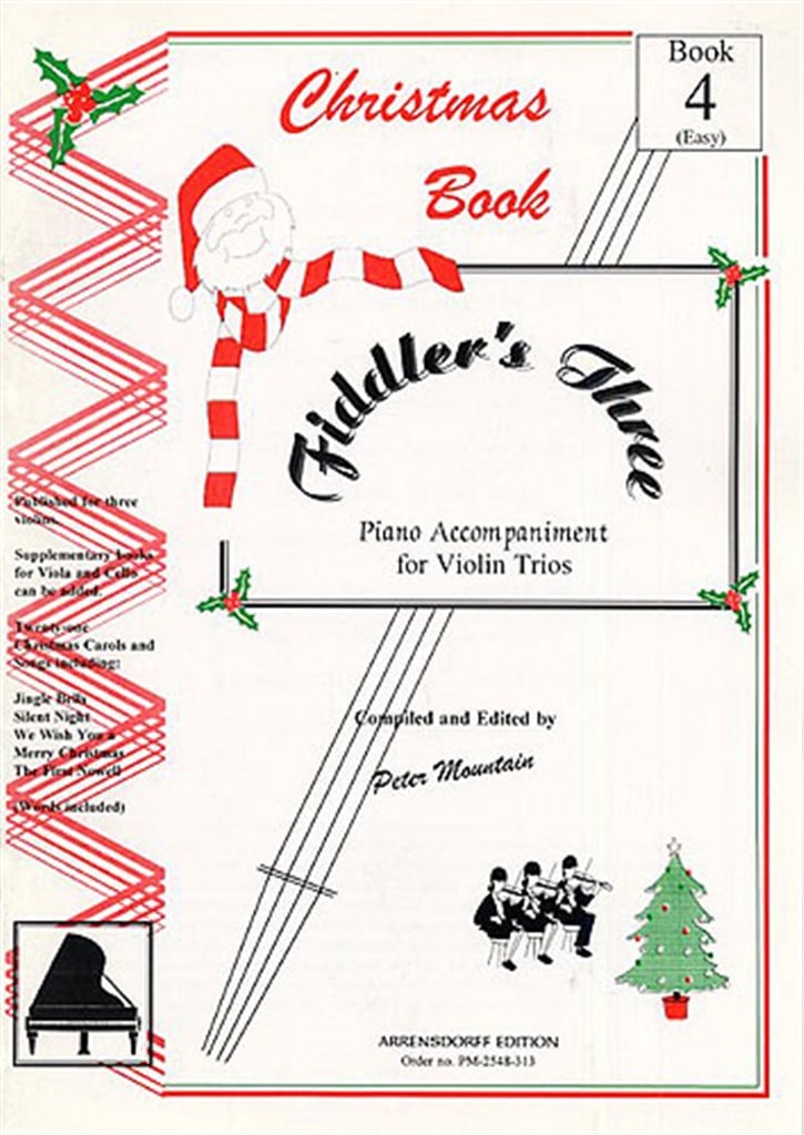 Fiddler's Three Christmas Piano Accompaniment Bk4