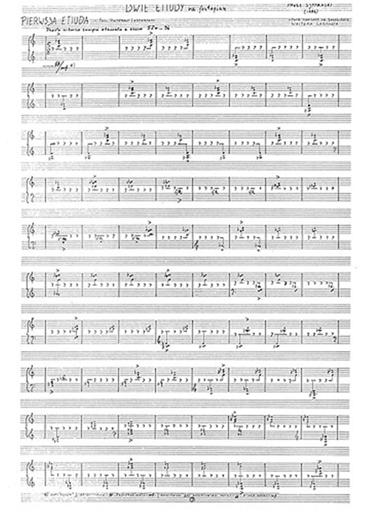 Two Studies For Piano (Autograph Facsimile)