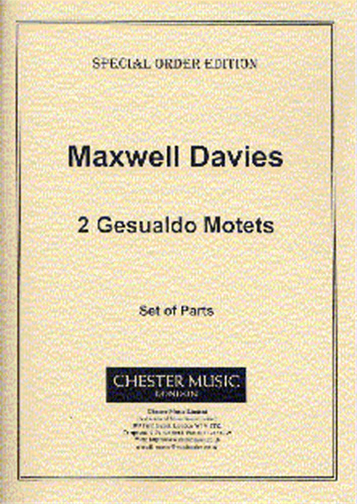 Two Gesualdo Motets