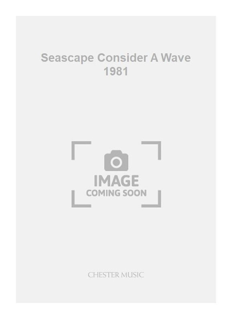Seascape Consider A Wave 1981