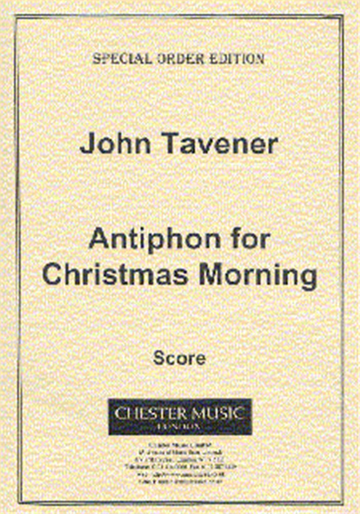 Antiphon For Christmas Morning