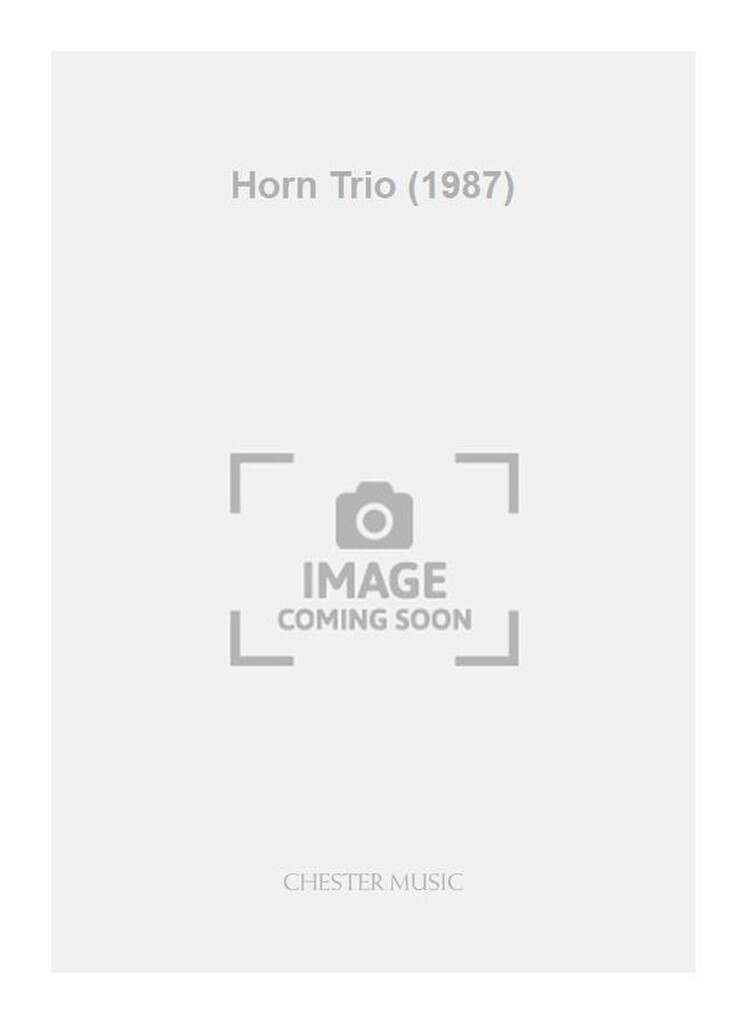 Horn Trio (1987) Hn/Vln/Pf With Cassette Player