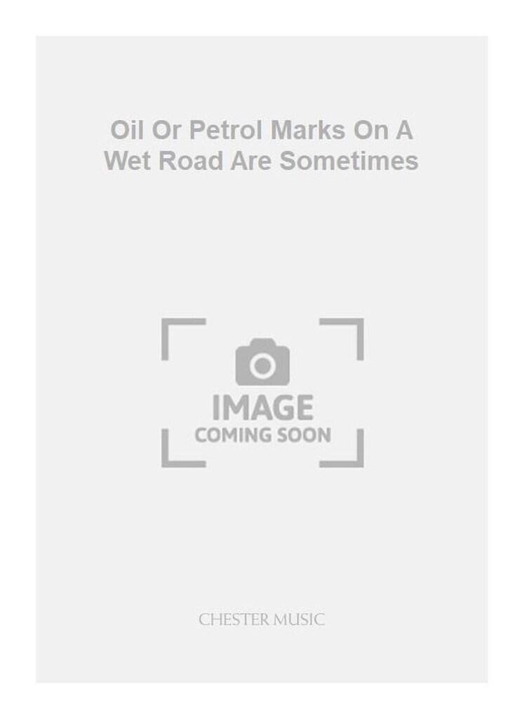 Oil And Petrol Marks On A Wet Road Are Sometimes