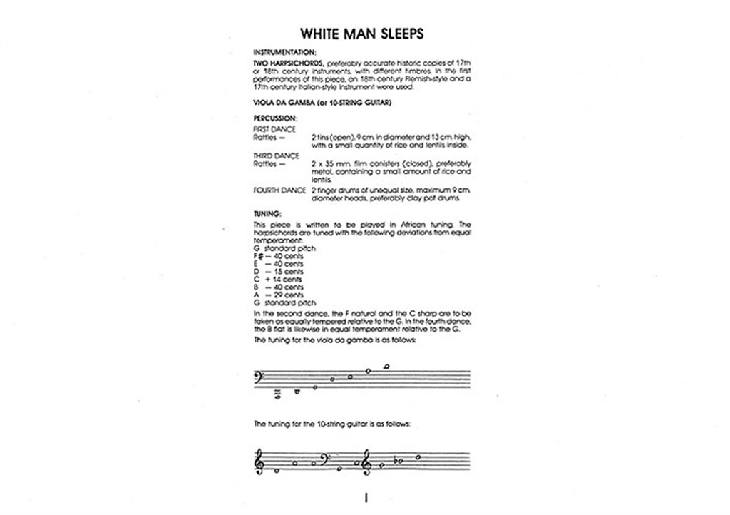 White Man Sleeps