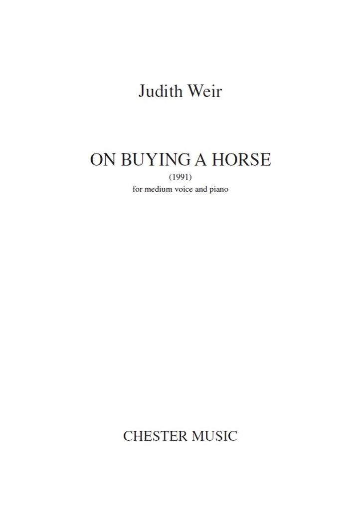 On Buying A Horse