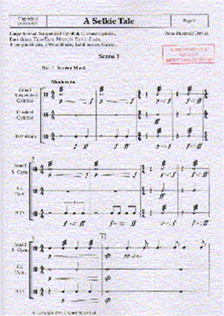 A Selkie Tale - Unpitched Percussion