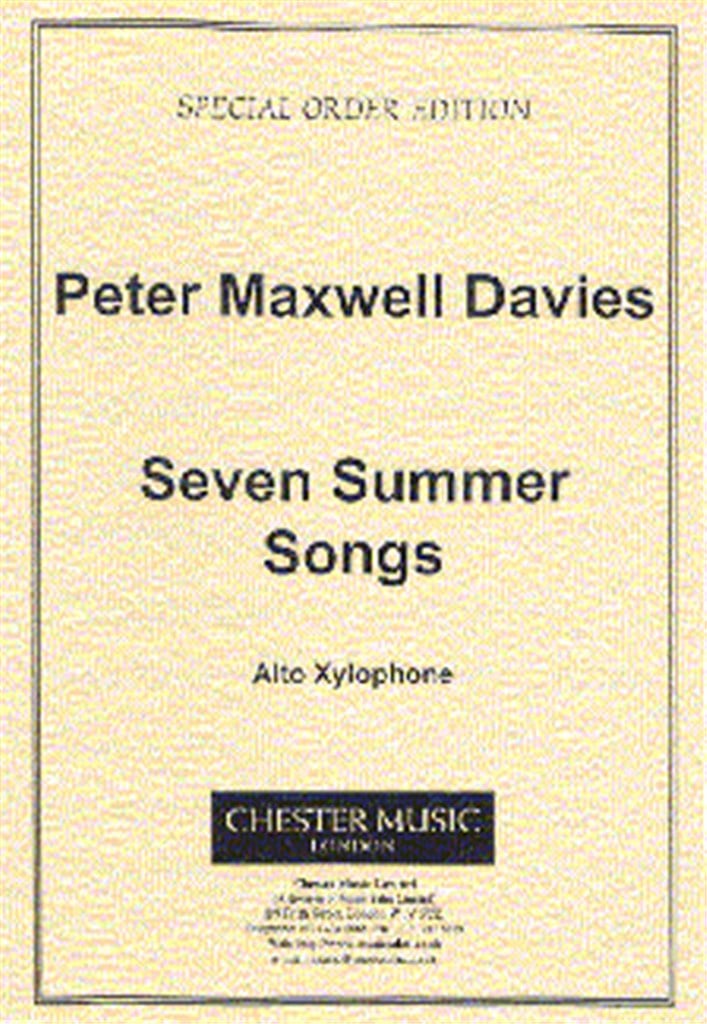 Seven Summer Songs - Alto Xylophone