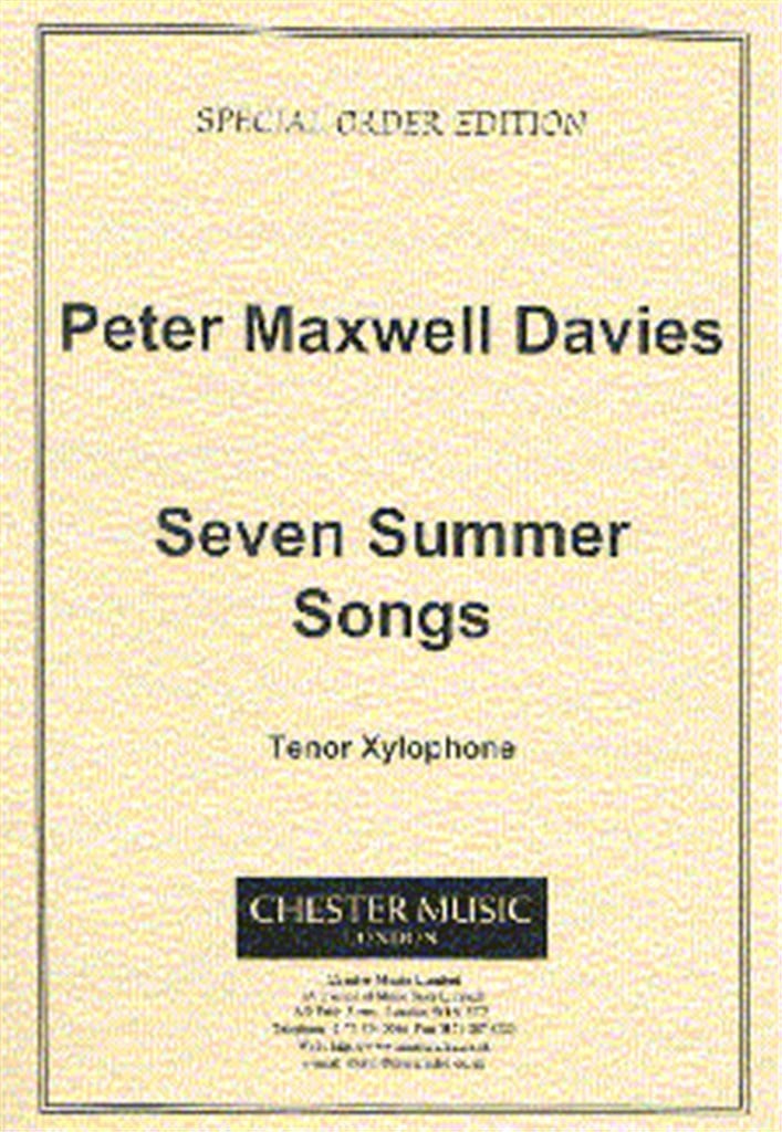 Seven Summer Songs - Tenor Xylophone