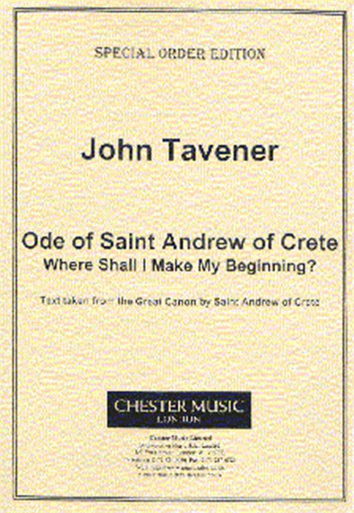 Ode Of Saint Andrew Of Crete