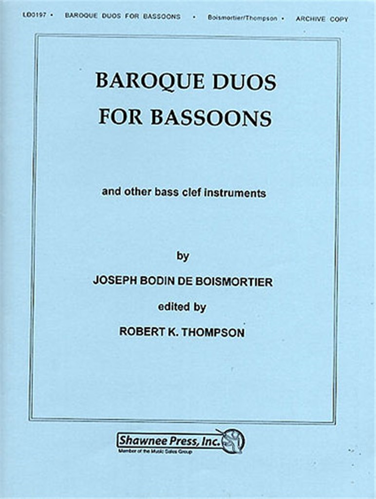 Baroque Duos For Bassoons