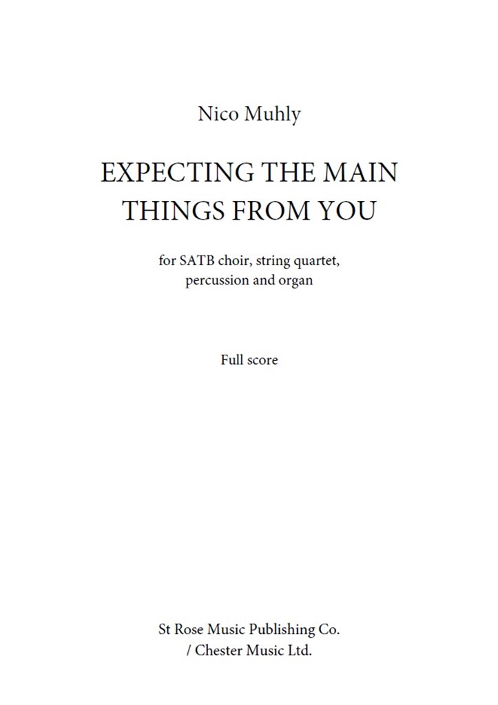 Expecting The Main Things From You