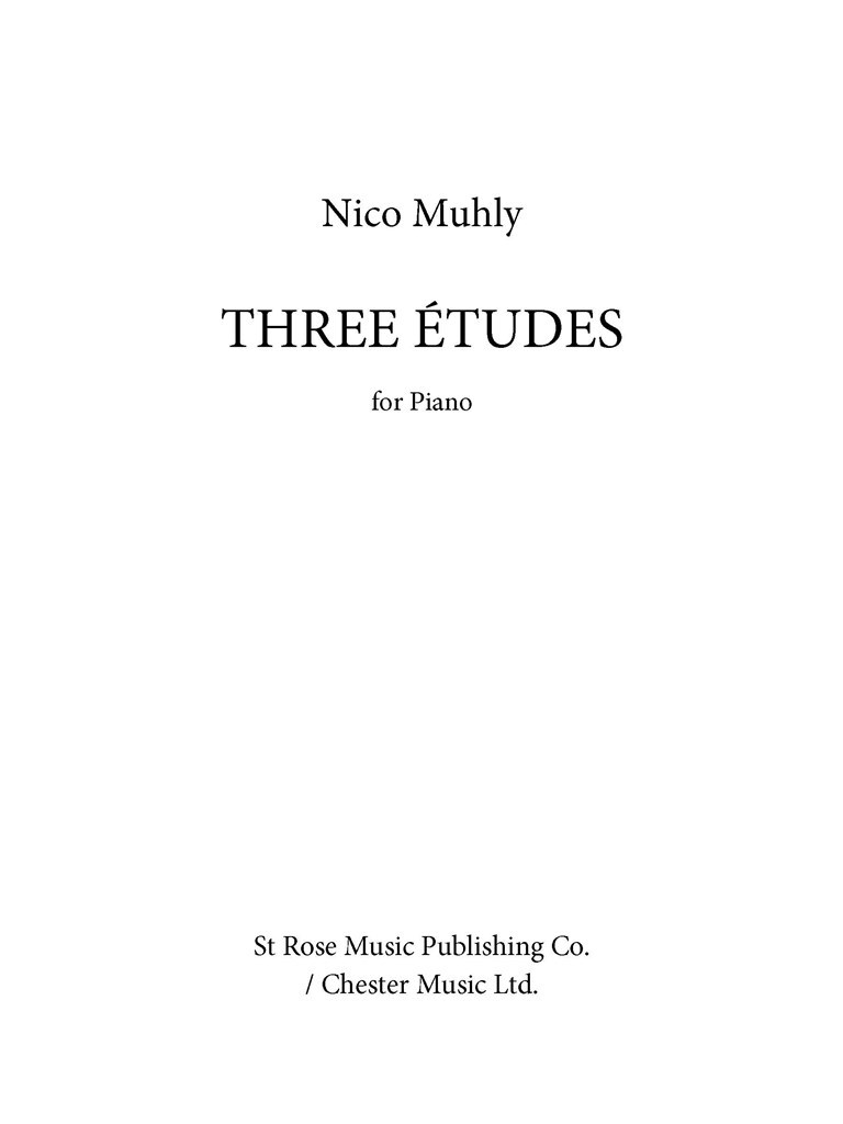 Three Études