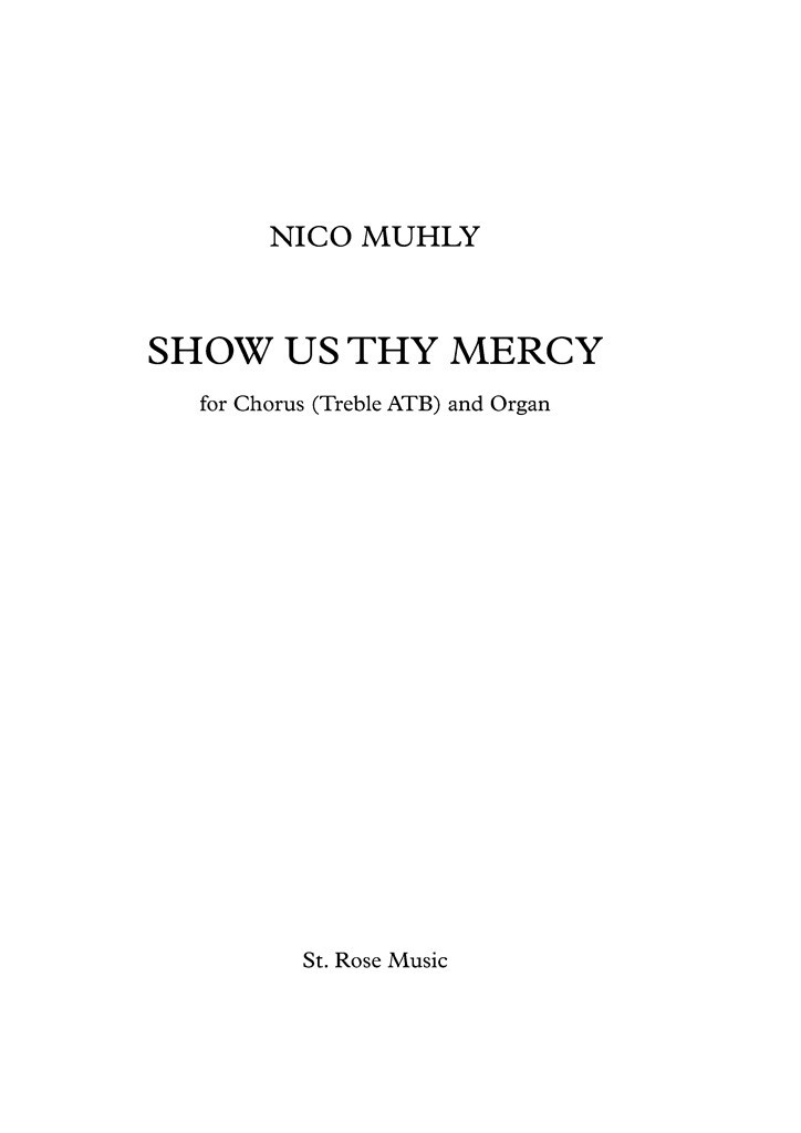 Show Us Thy Mercy for Chorus