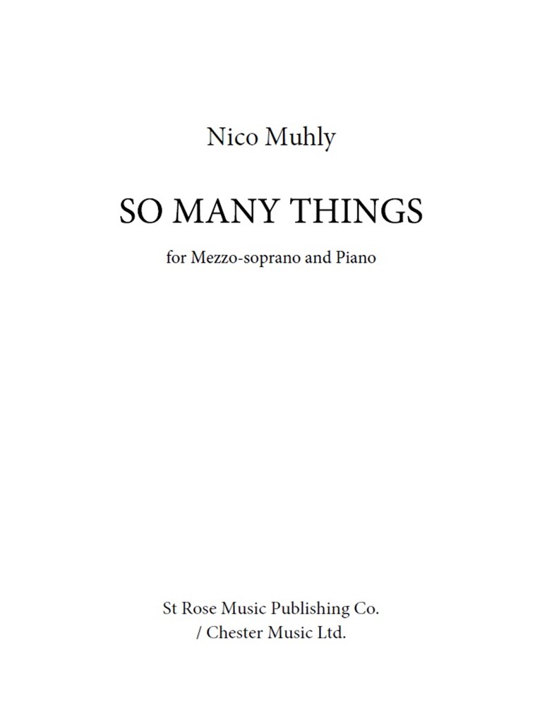 So Many Things