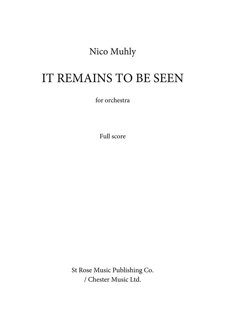 It Remains To Be Seen