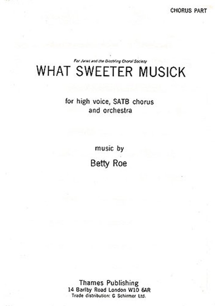 What Sweeter Musick