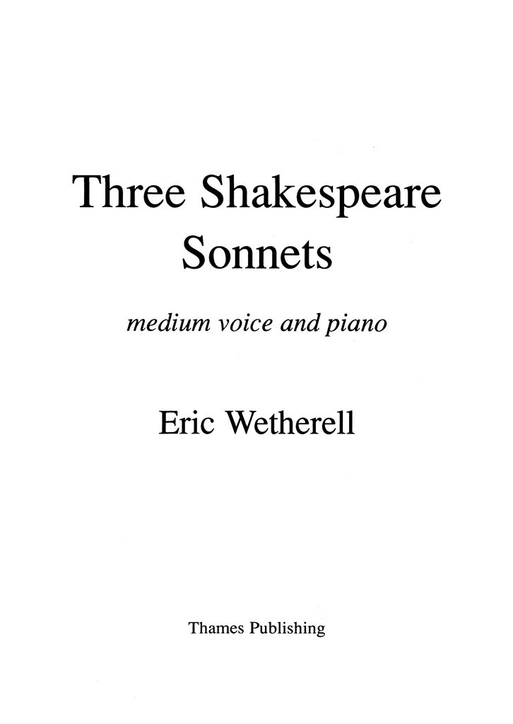 3 Shakespeare Sonnets