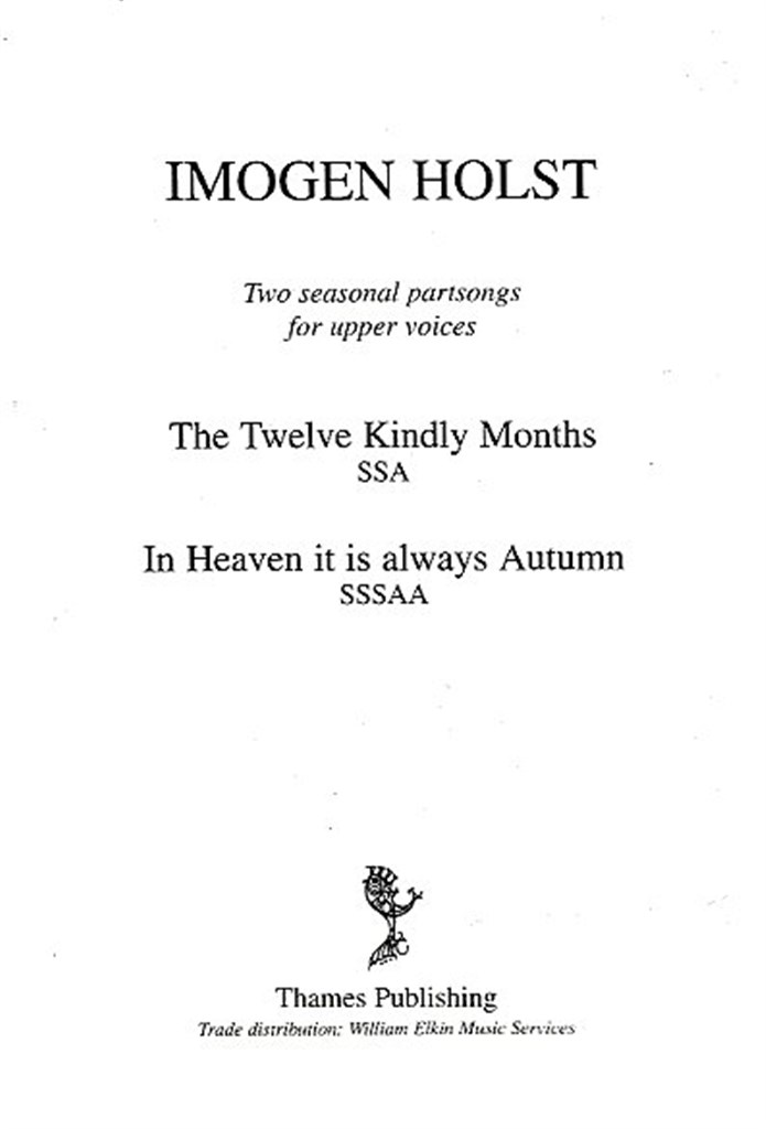 Two Seasonal Partsongs For Upper Voices