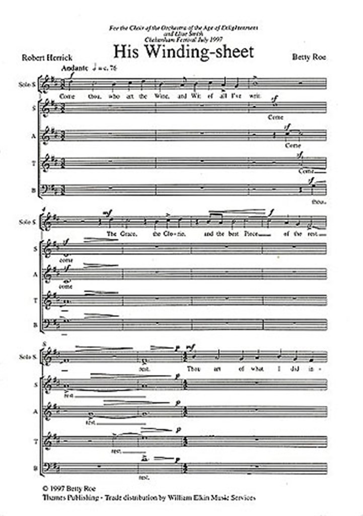 His Winding-Sheet