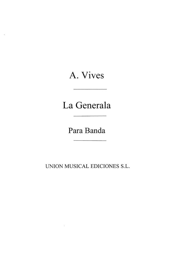 La Generala Selection For Band