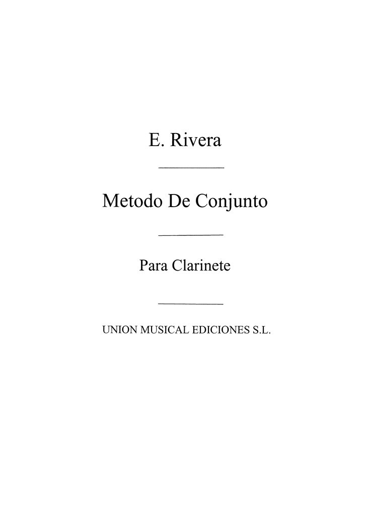 Metodo Elemental De Clarinete