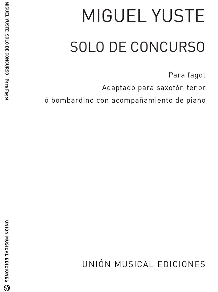 Solo De Concurso For Euphonium And Piano