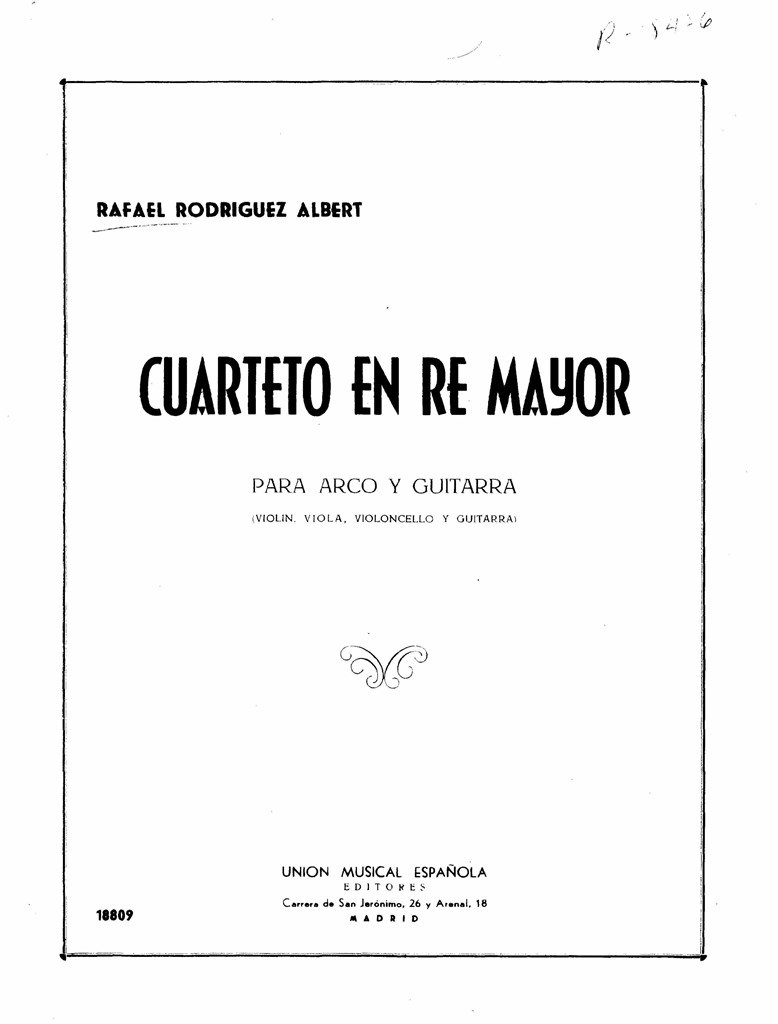 Cuarteto En Re Mayor