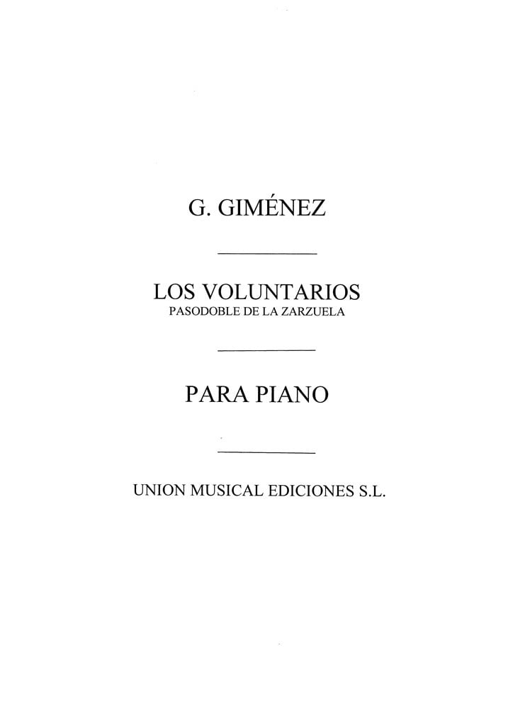 Los Voluntarios, Pasodoble